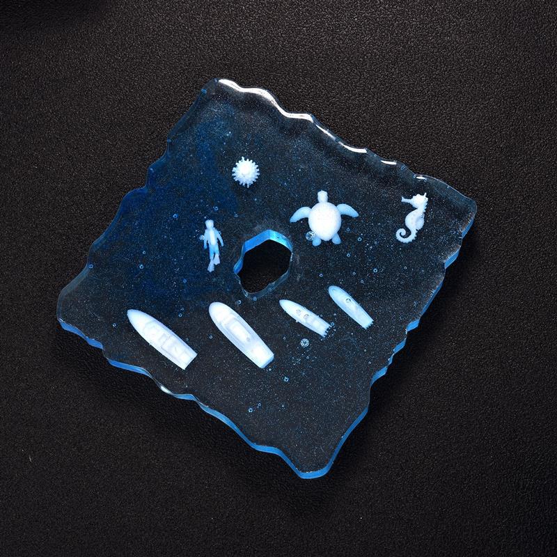 1 Pack 3D Mini Deer Jellyfish Epoxy Resin Filling Material Mushroom Ocean Ornaments Resin Crafts Making Handmade Decoration