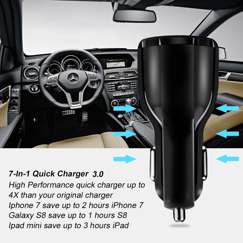 Chargeur de voiture USB 3.1A, charge rapide, adaptateur, pour iPhone 11, Xiaomi redmi note 8/9 pro, accessoires de téléphone portable