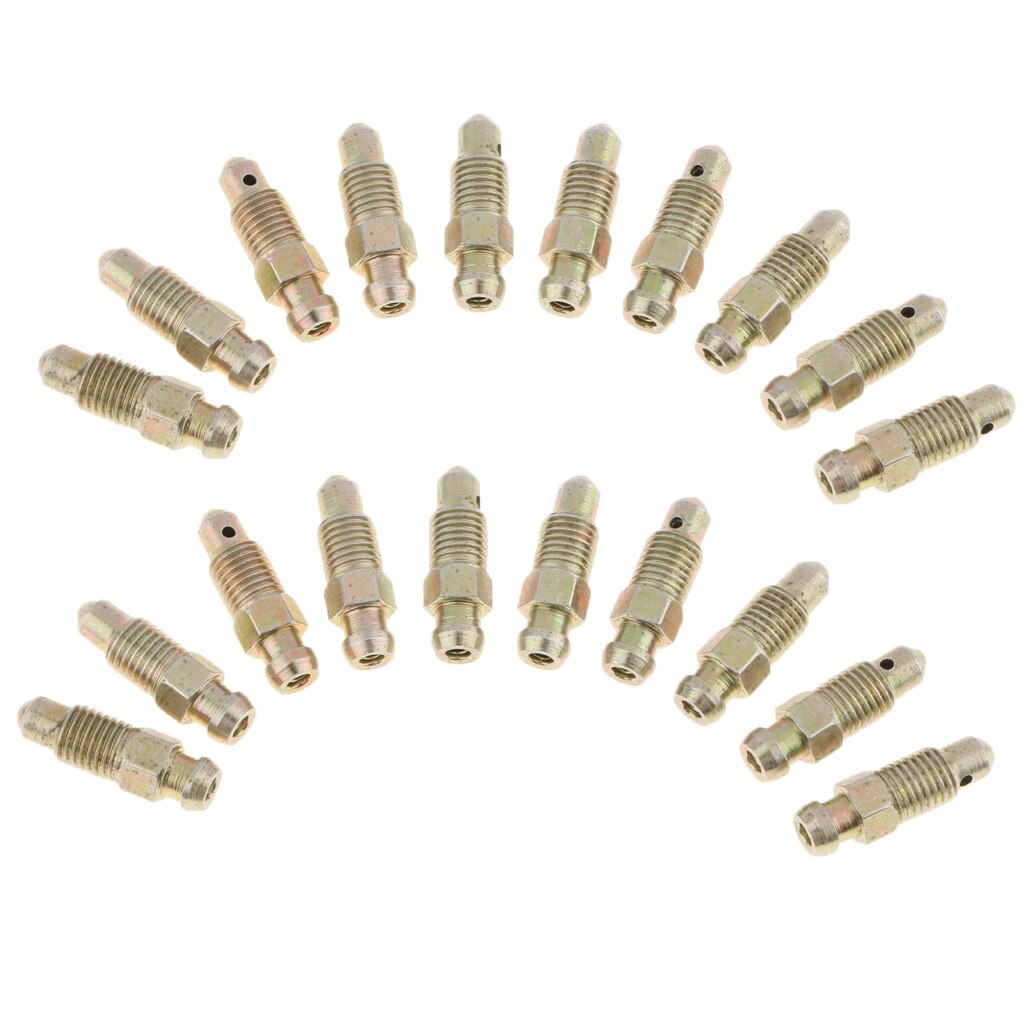 20 piezas M8x1mm, pinza de purga de freno de motocicleta y coche, tornillo de purga