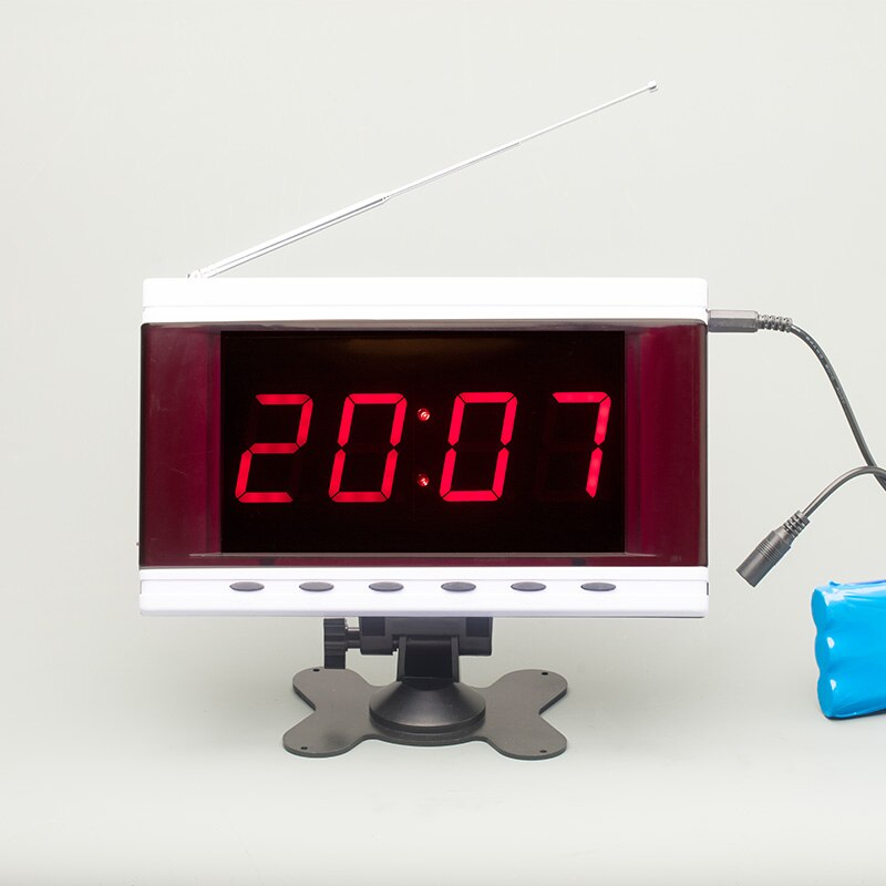 Mindewin draadloos oproepsysteem voor restaurants pager 12 stuks mk -3 oproepknoppen en 1 stuk mr -2 led-display toont 1 groepsnummer