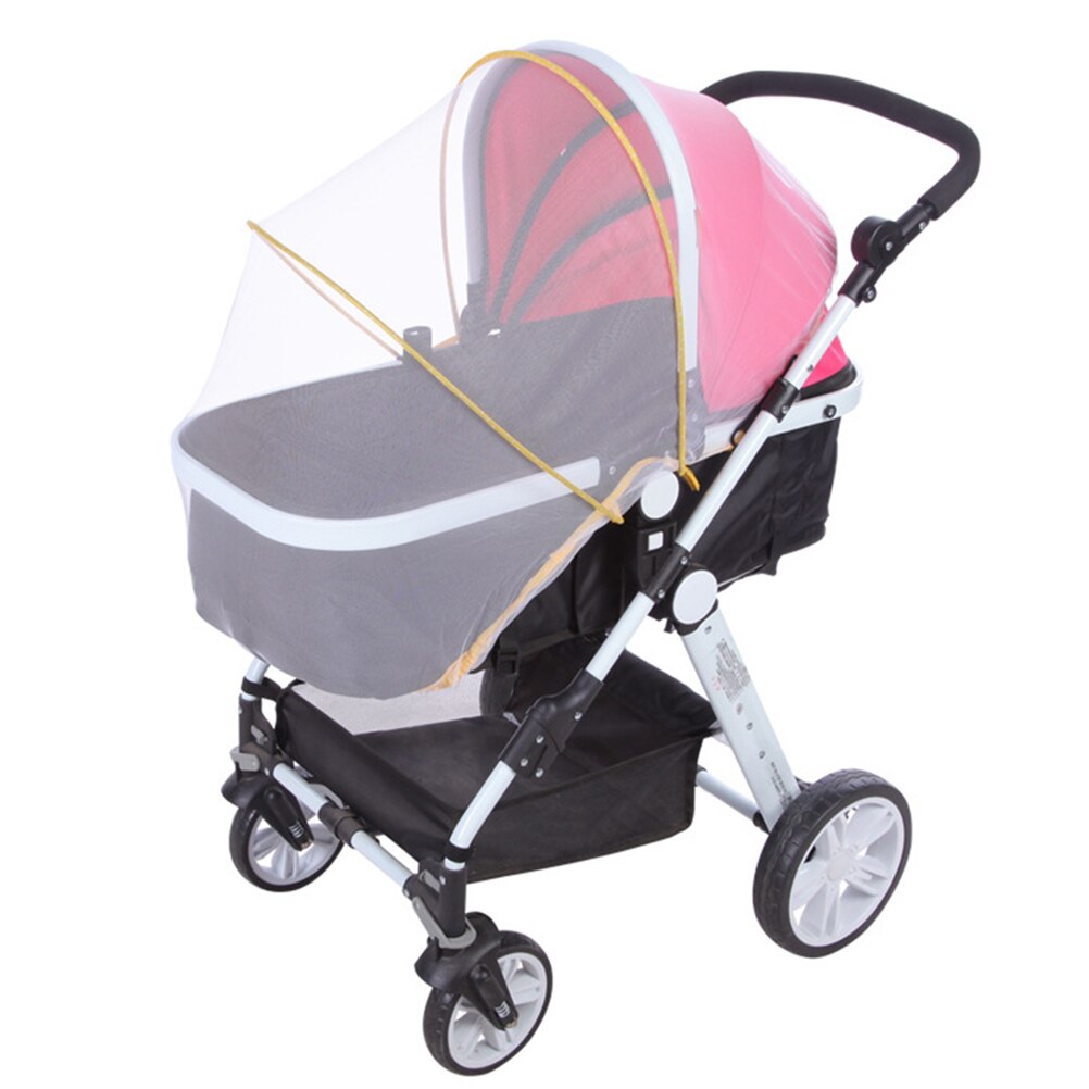 1 Stck Kleinkinder Kinderwagen Moskito Insekt Netz Sichere Gittergewebe Buggy Krippe Netz Warenkorb Moskito Sommer Baby Bett Netz Warenkorb Moskito: Gelb