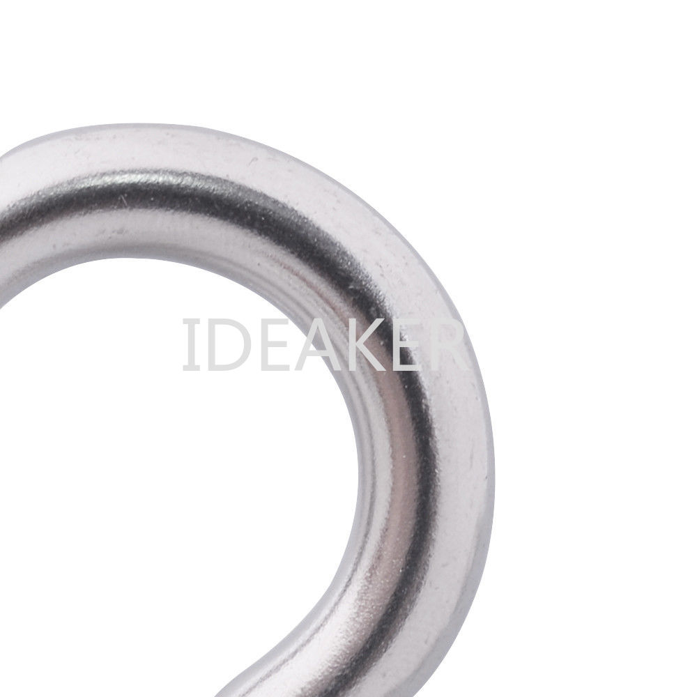 2PCS 304 Stainless Steel M8 Ring Round Sail Shade Pad Eye Plate Boat Rigging