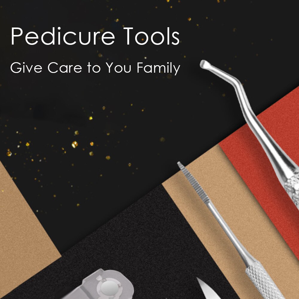 7PCS/Set Stainless Steel Toenail Correction Tool Set Pedicure Tools Home Use Nail File Corrector Foot Care Tools