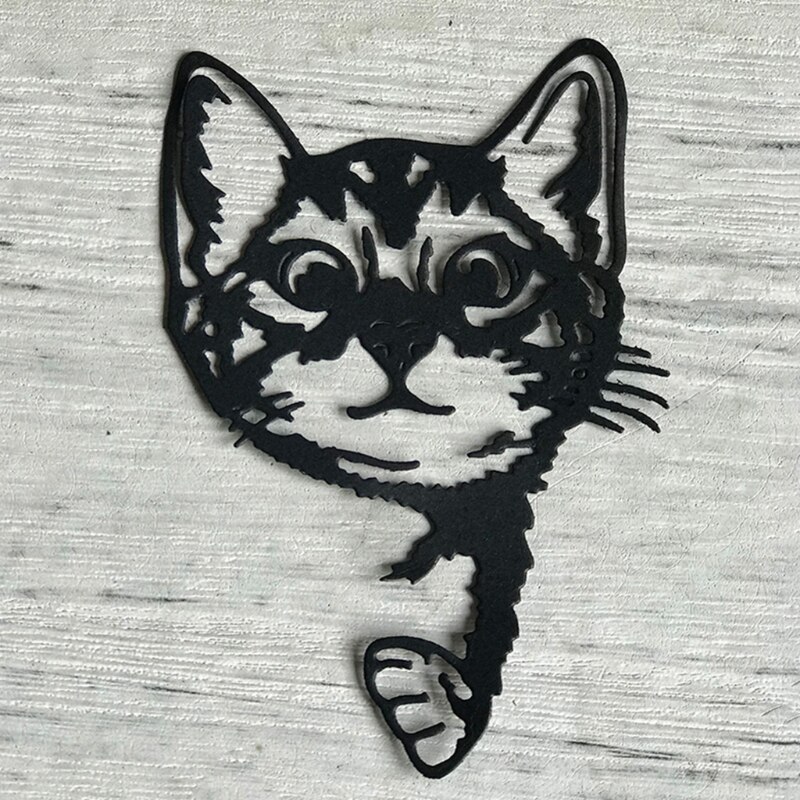 Kat metal skære dies stencil scrapbog diy album stempel papir kort form prægning dekoration