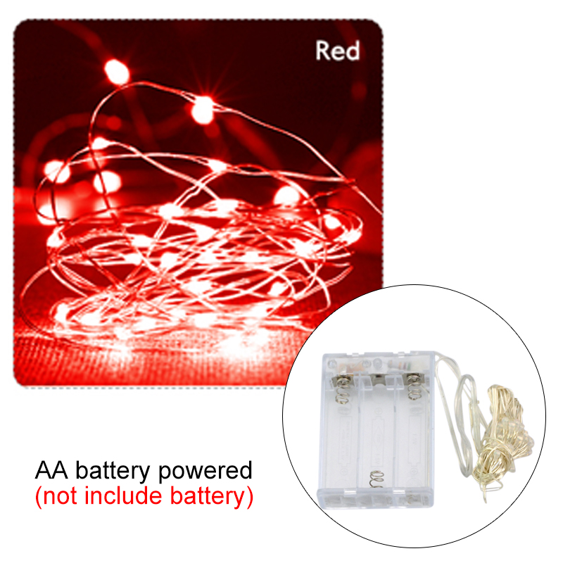 2M 3M 5M 10M Copper Wire LED String Lights Fairy Garland Light Battery Powered For Christmas Wedding Party Decoration Lighting: Yellow / 300W