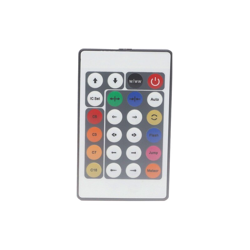 WS2811 WS2812B Pixel LED 24key IR Remote Controller DC5-24V A010 Full Color Addressable RGB Pixel Strip Light Controller