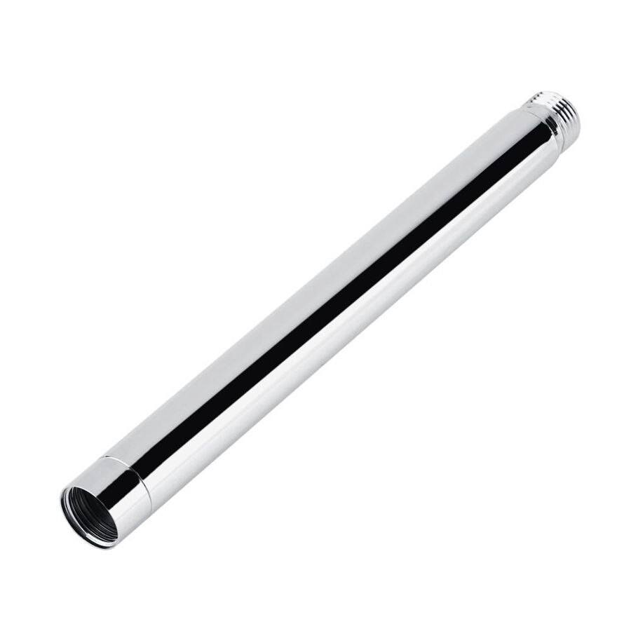 thumbnail image 2 of Weirun Straight Shower Arm With Flange Ceiling Mount,8 Inch Round Rain Shower Head Extension Arm Replacement,Shower Head Extension Pipe Chrome 2 of 12