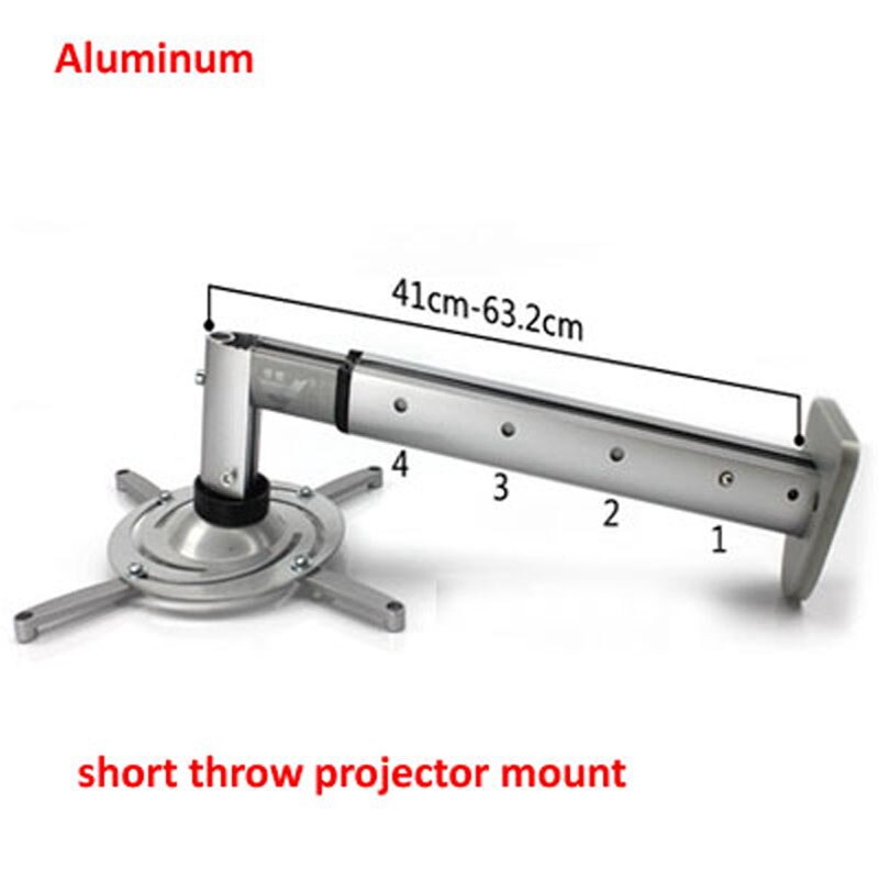 DL-PM212 Aluminium Short Throw Kantelbare Aluminium Universele Projector Beugel Wall Mount Rack