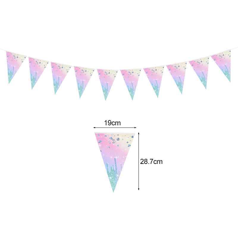Iridescent Diamond Disposable Tableware Set Paper Plate Cup Napkins Girls Kids Birthday Party Decoration Supplies Baby Shower: MULTI