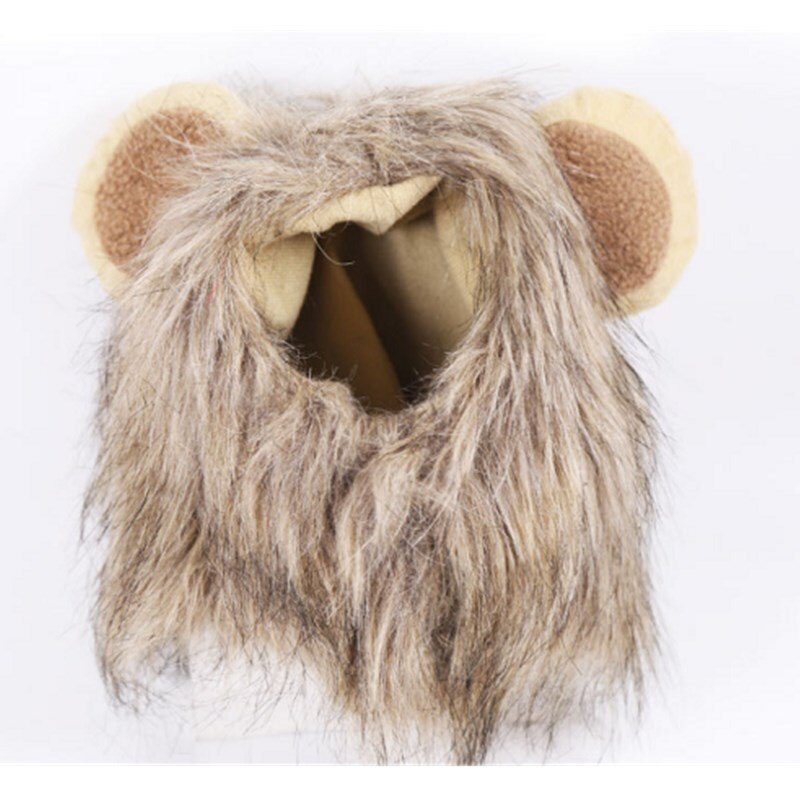 Chapeau crinière de Lion pour animal de compagnie, chapeau pour chien et chat, amusant et , adapté pour l'hiver: M