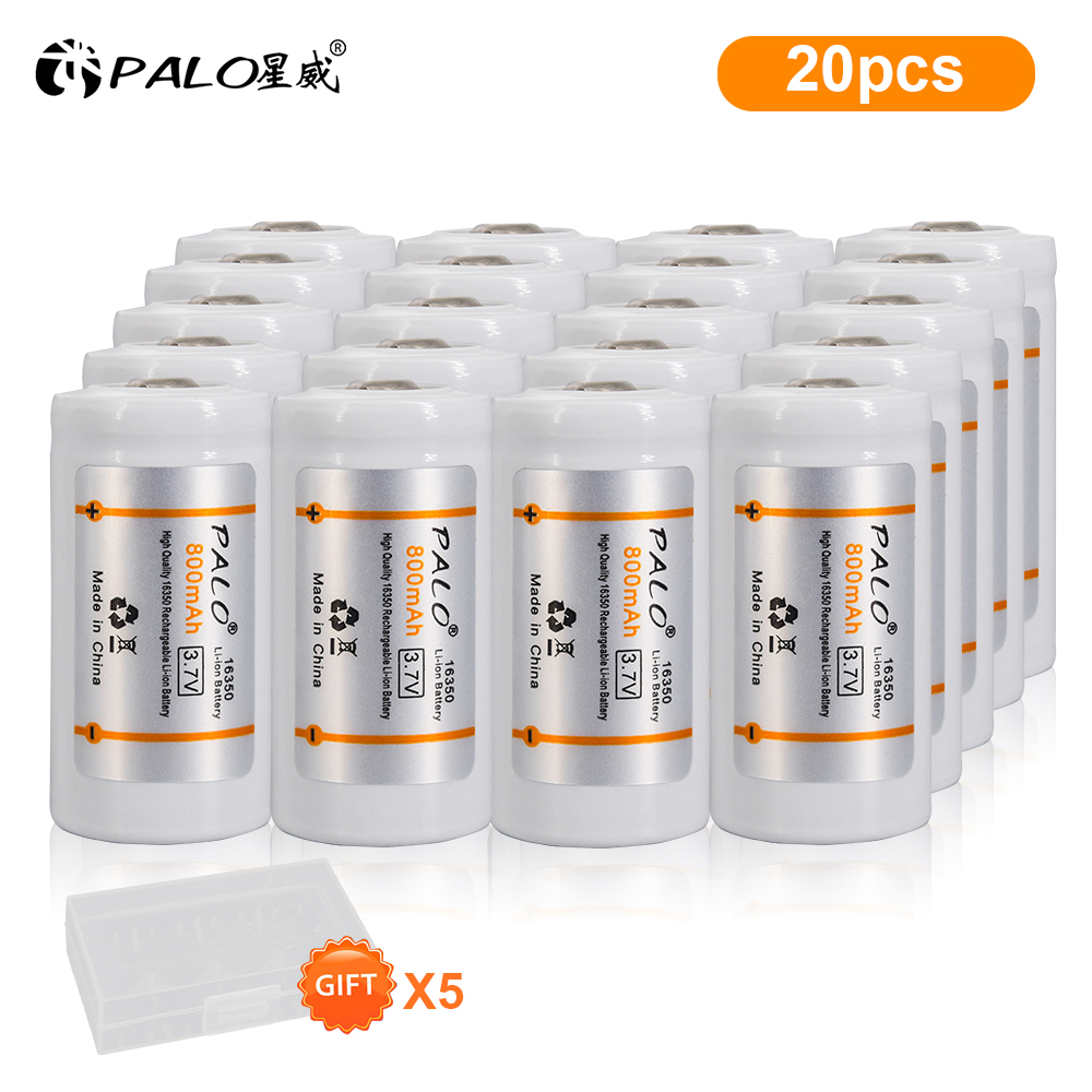 Palo cr123a 800 wiederauf ladbare batterie mah Lithium li-Ion cr123 batterien für LED taschenlampe arlo sicherheits kamera l70: Blau