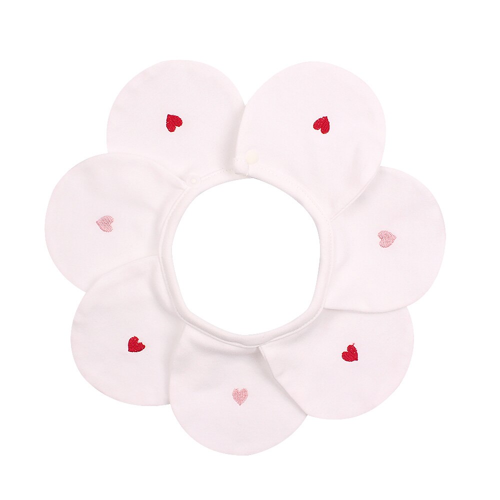 Coton fleur bébé bavoir filles faux col salive absorber bébé bavoirs pour filles mignon garçons bouche serviette bébé filles vêtements