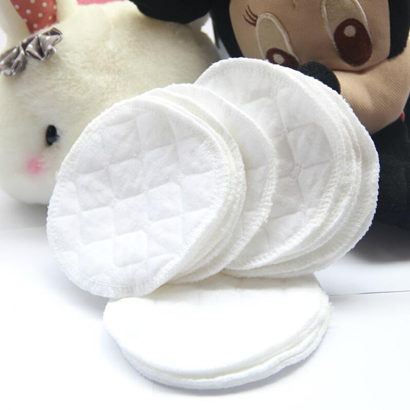 12pcs Pure Cotton Anti-seepage Breast Pads Washable Pads Breast Breastfeeding Proof Feeding Leak Accessories Soft Absorbent Z0V1