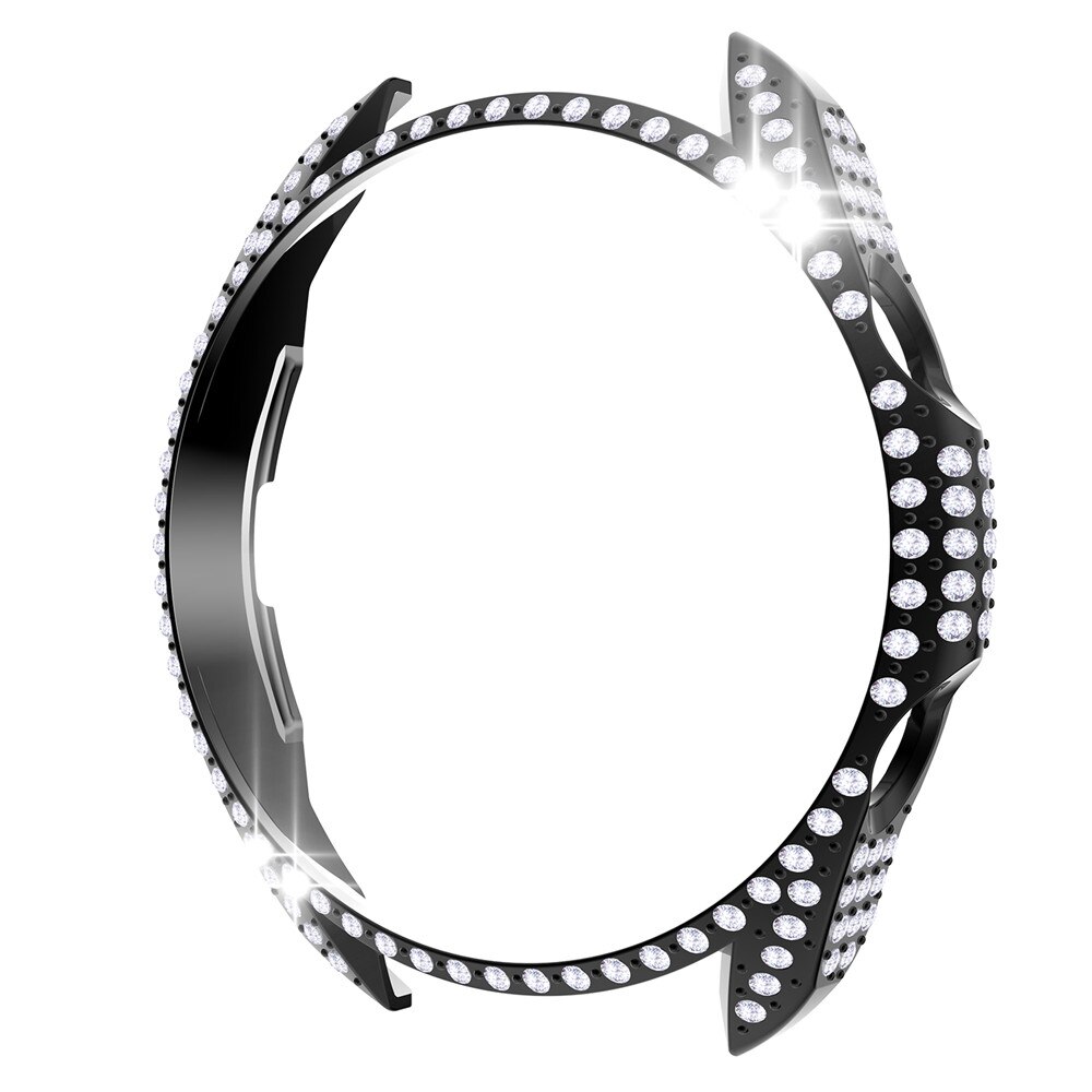 Coque de protection complète en diamant pour Samsung Galaxy Watch 3, 45mm, 41mm, cadre antichoc, tendance, pour femmes: Black / Watch 3-41mm