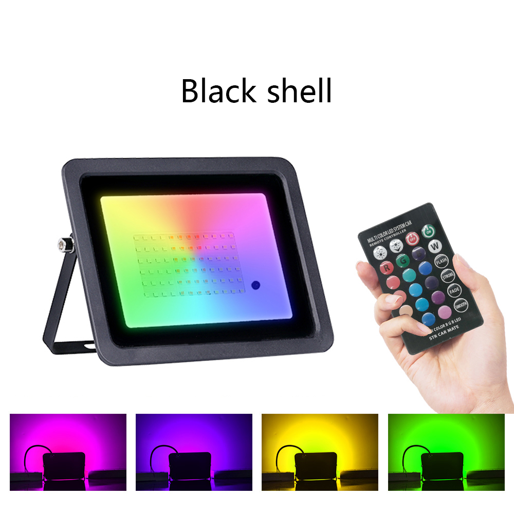 Proyector LED RGB 20W 30W 50W 100W luces LED RGB IP68 foco LED impermeable 110V / 220V proyector de Navidad al aire libre: Beige / Verde / 20 W