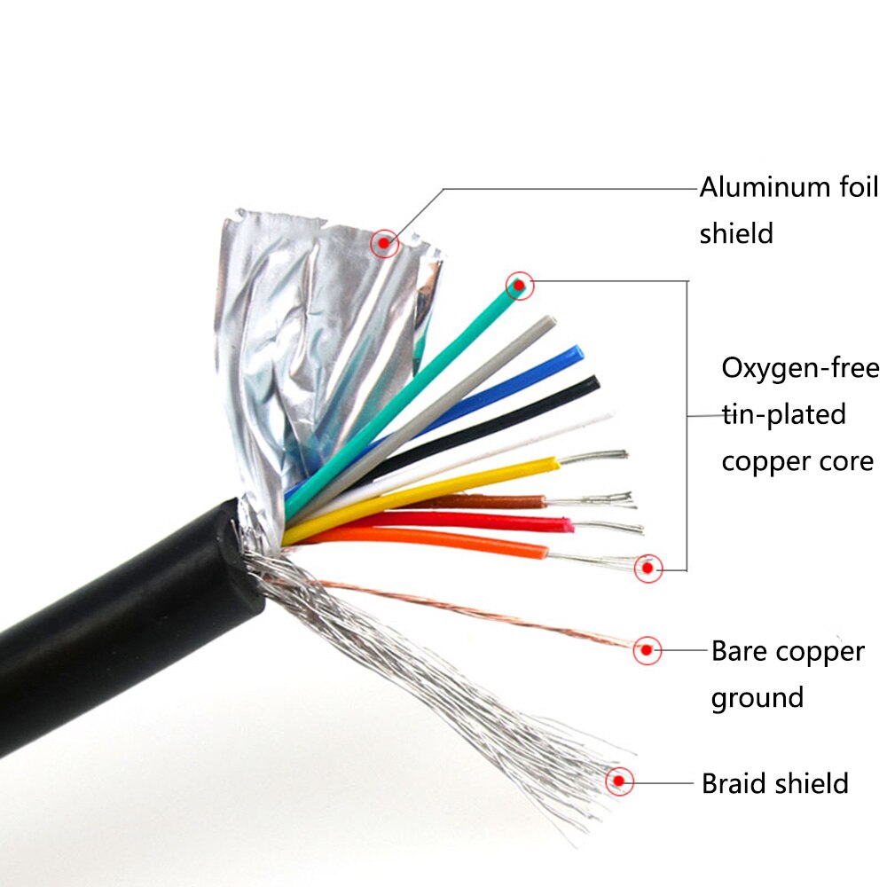 DB9 Männlichen zu Männlichen Gold-vergoldete Verlängerung Kabel Reinem Kupfer Linie RS232 9 Stift Seriellen Anschluss Draht COM Ader mit Doppel Schild