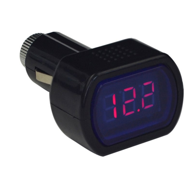 Draagbare Digitale Monitor Auto Volt Voltmeter Tester Lcd Sigarettenaansteker Voltage Panel Meter Cz