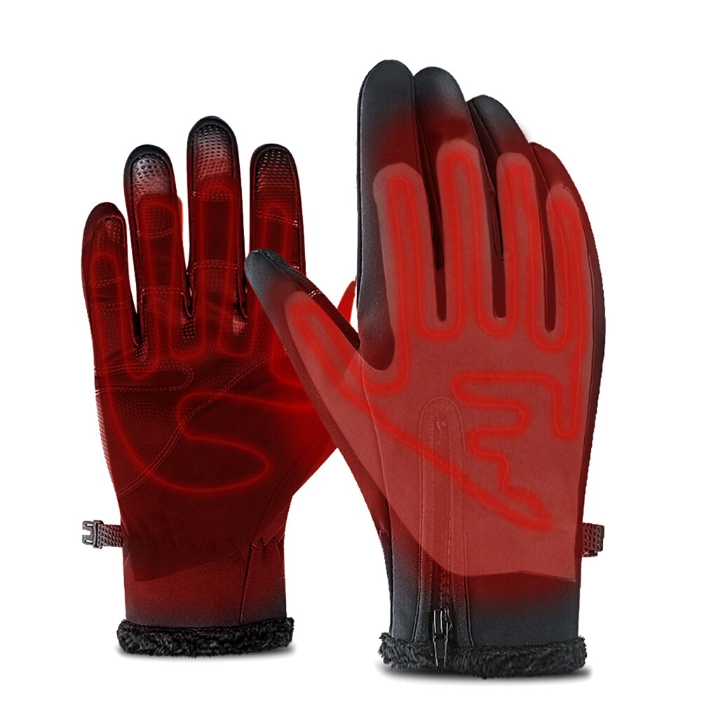 Five-finger Gloves Heating Pads Lithium Battery Adjusting Heating Pad Powered Three-gear Temperature