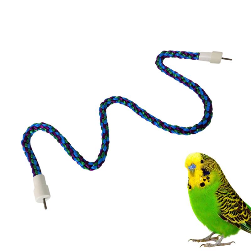 55/80cm drôle corde d'escalade perroquet coton corde animal de compagnie oiseau corde d'escalade corde éducative jouant corde jouet oiseau Cage décoration