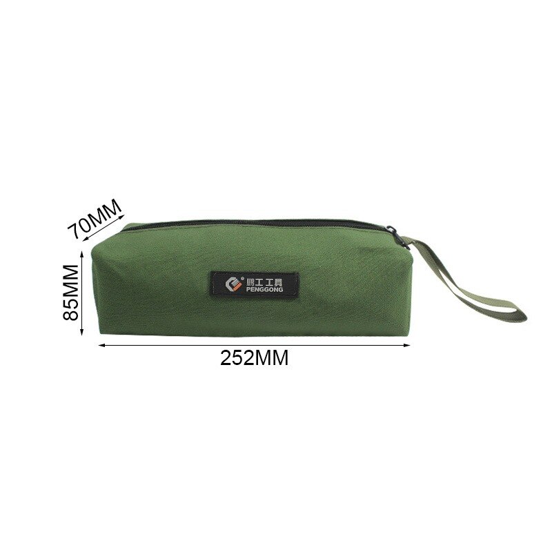Thickened Canvas Tool Pouch for Electrician Screwdriver Pliers Repair Hand Tools Portable Electrical Tool Storage Organizer Bags: Style 1 S