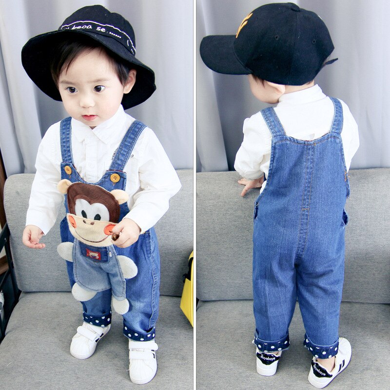 Diimuu Lente Peuter Jongens Lange Broek Denim Overalls Tuinbroek Kids Baby Boy Jeans Jumpsuit Kleding Kleding Outfits Broek