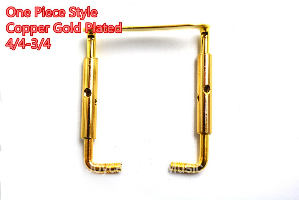 Violín de cobre chapado en oro y cromado, ajustable, 4/4-3/4, 1/2-1/4, tornillos abrazaderas, gancho,