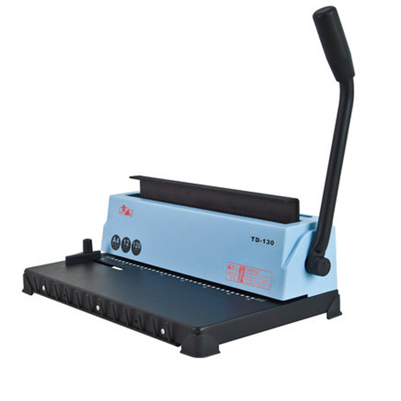 34 Square hole Wire binding machine TD-130 Small machine Big capacity books binding machine