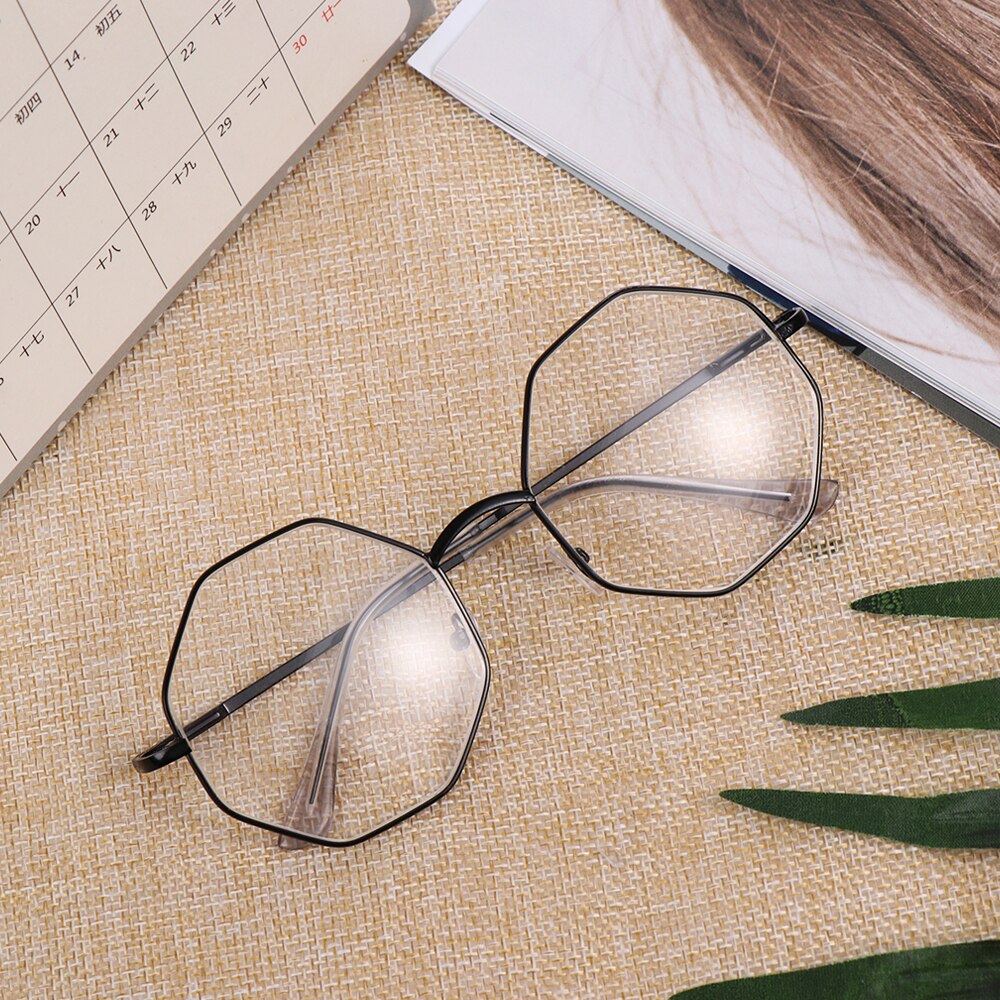 Metalen Polygon Leesbril Vrouwen Mannen Ultra Lichte Hars Verziend Brillen Eyewear Vergrootglas Bril Dioptrie-1.00 ~-4.0