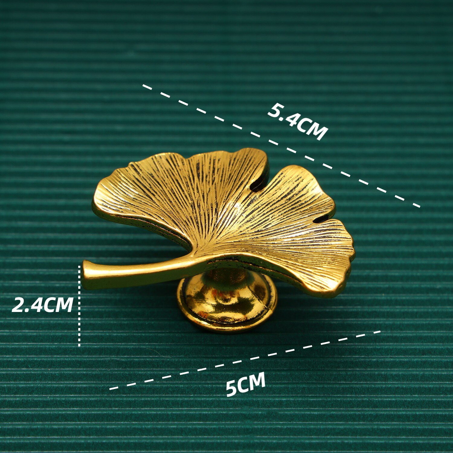 Lèvent de commode en cuivre en forme de Ginkgo, boutons de garde-robe Foy pour armoires et portes de proximité, documents de meubles: Argent