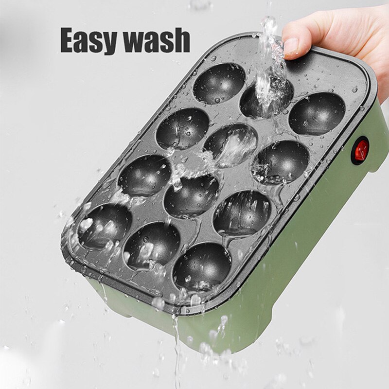 Octopus Ball Maker Takoyaki Baking Pan Electric Taiyaki Machine Sausage Hotdog Eggs Omelette Grill Japanese Fish-Shape Cake Oven