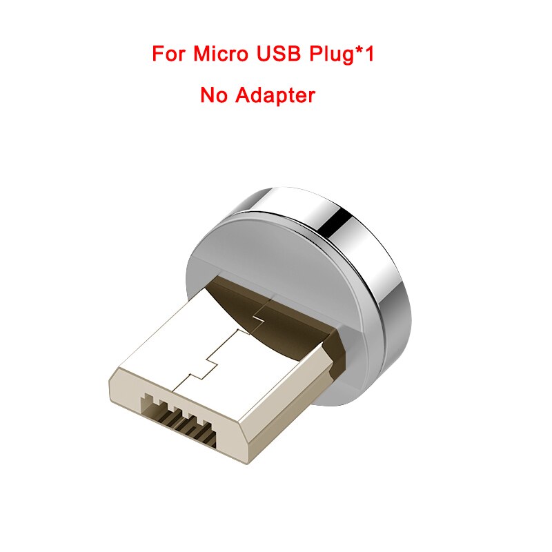 3A USB-C magnétique adaptateur de charge rapide Type C femelle à mâle convertisseur pour iPhone 11 SAMSUNG S20 Ultra S20 Note 10 + S10 9 QC3.0: Only Micro USB Plug