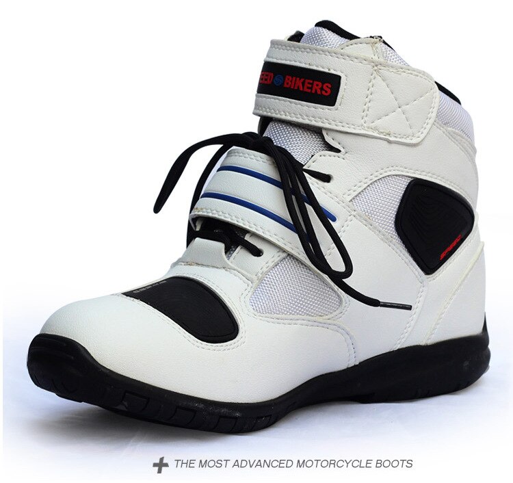 Soft Motorcycle Boots Biker Waterproof Speed Motorboats Men Motocross Boot Non-slip Motorbike Riding Shoes protection botas moto