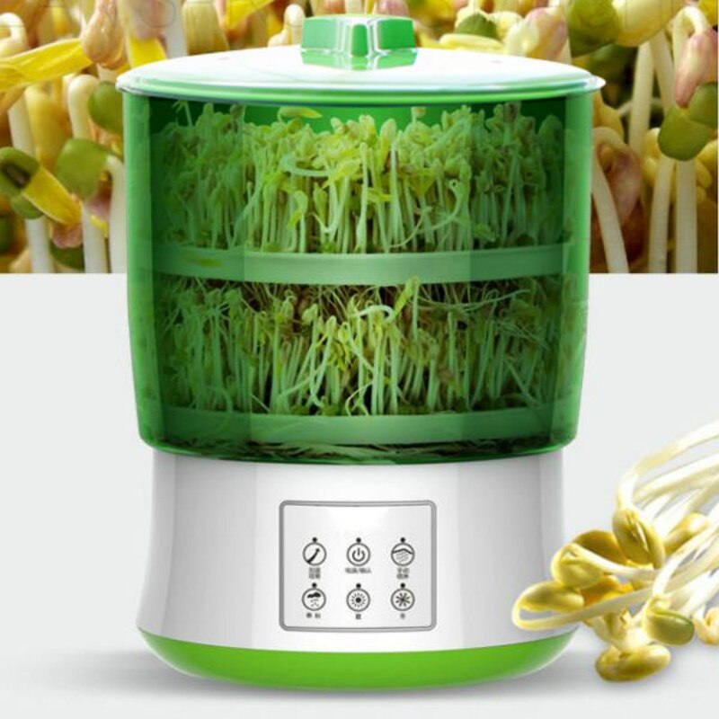 Home Use Intelligence Bean Sprout Machine Large Capacity 3 Layers Thermostat Green Seeds Growing Automatic Bean Sprout Machine