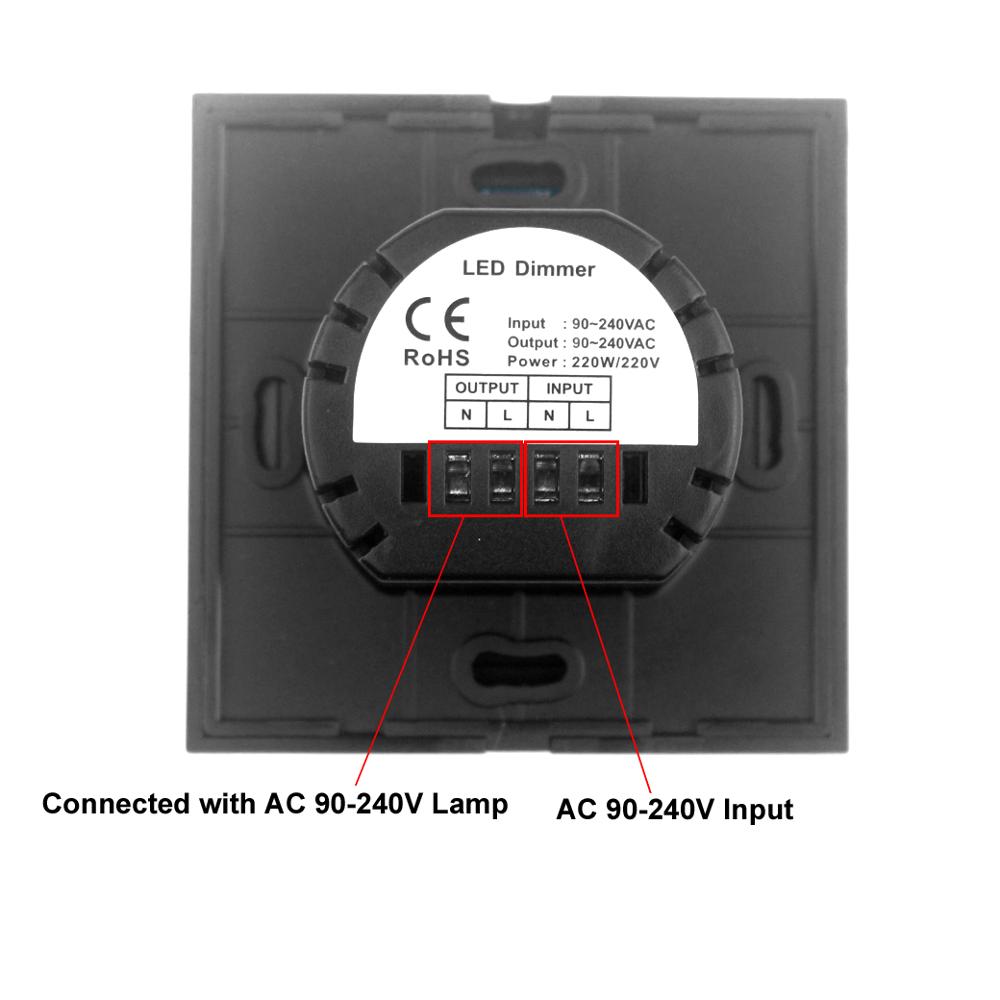 EU Touch Switch Control 110v 220v Led Dimmer 220 V Led Dimmer Touch Dimmer Led 220v Switch