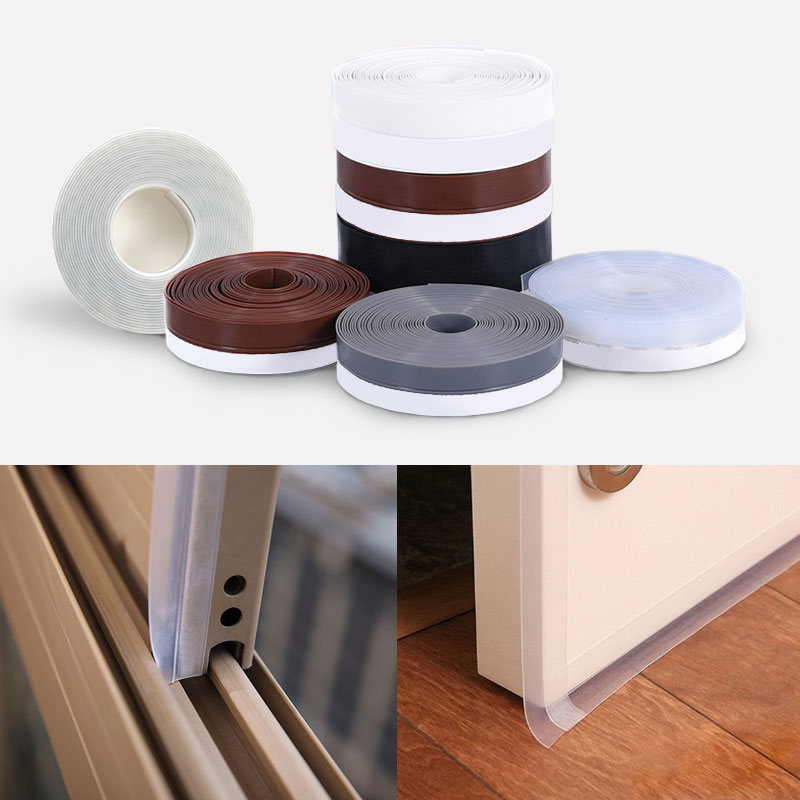 3m Self Adhesive Door Seal Strip Weather Stripping Silicone Bottom Door Seal Soundproof Doors and Windows Weather Stripping