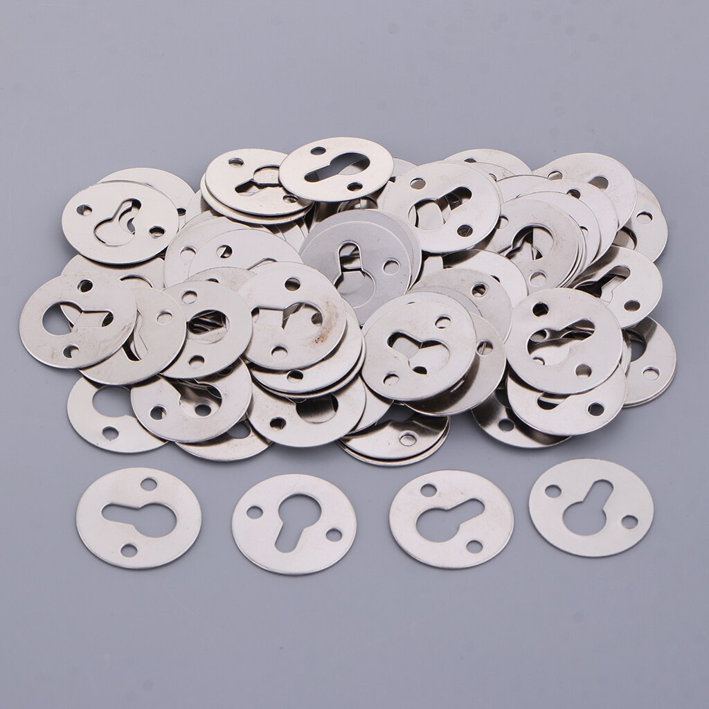 100 pièces ronde trou de serrure cintres attaches suspendus matériel pour cadre photo 23mm