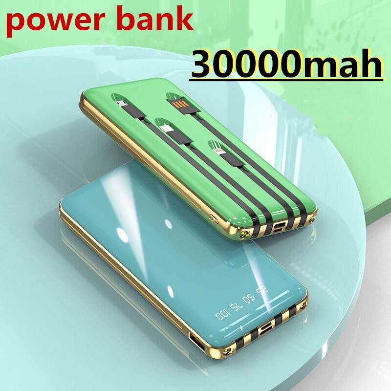 Nuovo 30000 MAH power pack con alta capacità e veloce ricarica con ultra sottile Huawei Apple universale alimentazione elettrica mobile