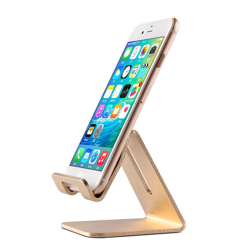 4 Colors Aluminum Table Desk Stand Holder Desktop Mount Cradle Holder Desk Charge Cable Stand for iPad Pro Air Tablet Phone