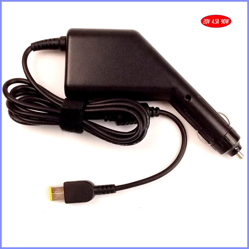 20 V 4.5A Laptop Auto DC Adapter Oplader + USB voor Lenovo Thinkpad Edge E560P, Ideapad Flex 3-15, E570 L540 T440p T460p V510-15IKB