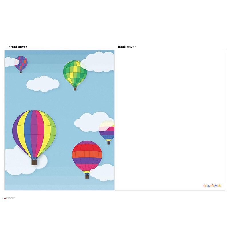 DIY Pop-up Card Air Balloon,Handmade 3D Anniversary Greeting Card Paper Model,Postcard Invitation Papercraft,Craft ER-137