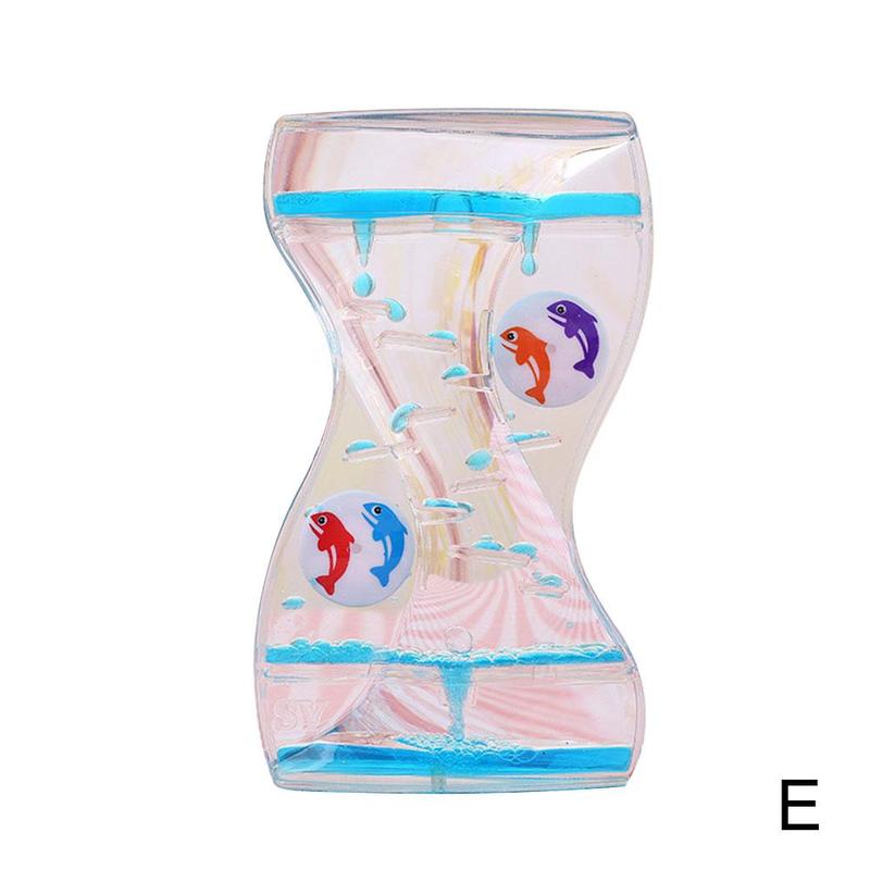 Water Motion Liquid Bubble Timer Calming Sensory Fidget Game Desk Toy Therapeutic Timer Simple Relaxation Time Funnel Toy F J1M5: E