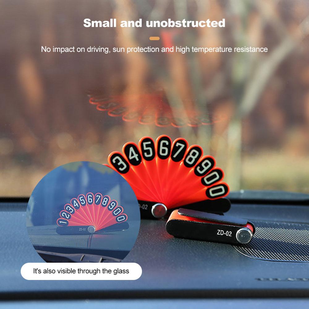 Auto Tijdelijke Parkeerkaart Telefoon Nummer Plaat Pauw Verspreiden Staart Vorm Parkeerkaart Universele Voor Auto &#39;S