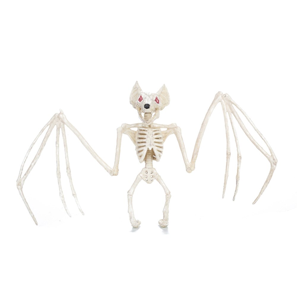 Esqueleto de escorpión movible para Halloween, esqueleto de Animal movible, mesa para ratón de murciélago de plástico, decoración de , juguetes de araña: Bat Skelton B