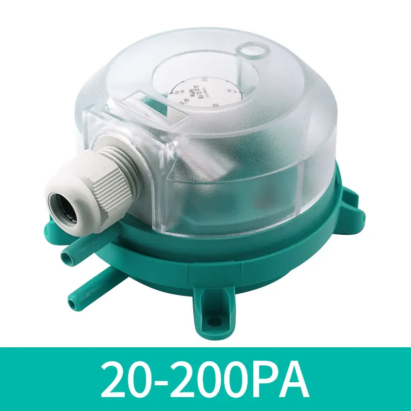 ELECALL Air Differential Pressure Switch Adjustable Micro Pressure Switch Optional Range 20 ~ 5000 Pa 500pa 300pa: Blue