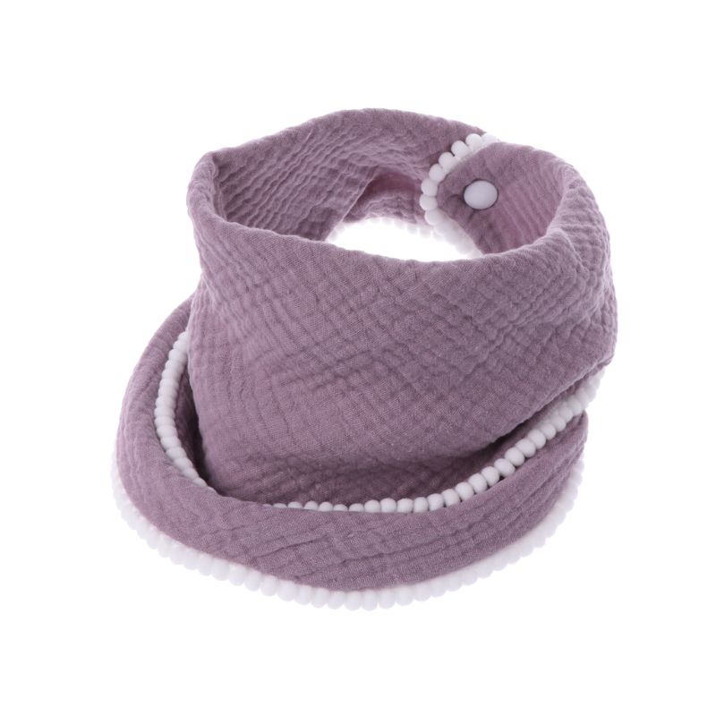 Baby Spucktücher Baumwolle Blick Musselin Baby Lätzchen Bandanas Weiche Atmungsaktive Neugeborene Handtuch Schal: dunkel Violett