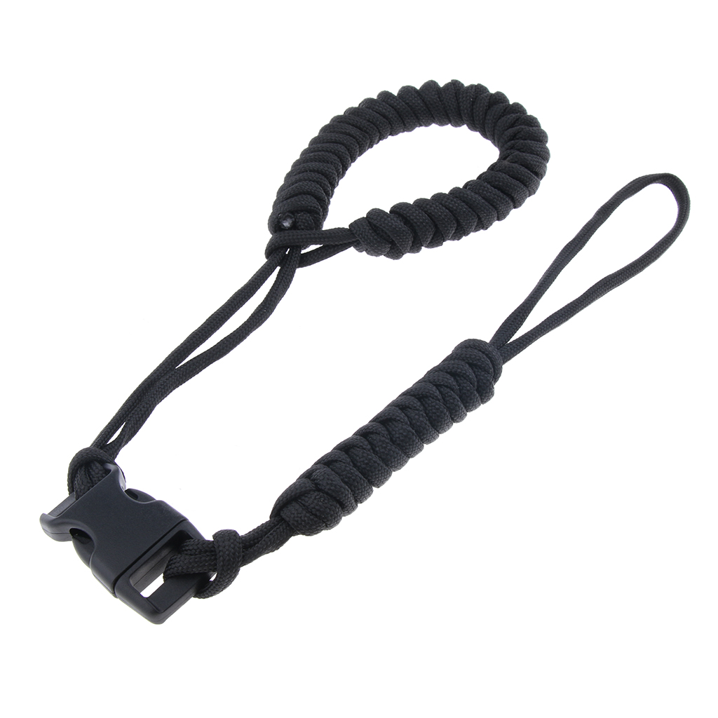 Braided Paracord Adjustable Camera Wrist Strap Bracelet Travel Hiking Beach