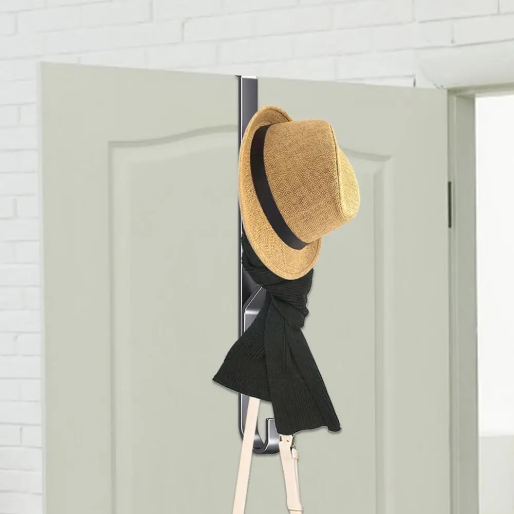 Ganchos para puerta encima de la puerta, ganchos resistentes de acero al carbono para colgar ropa multifuncional, gancho de almacenamiento de Vertical que ahorra espacio