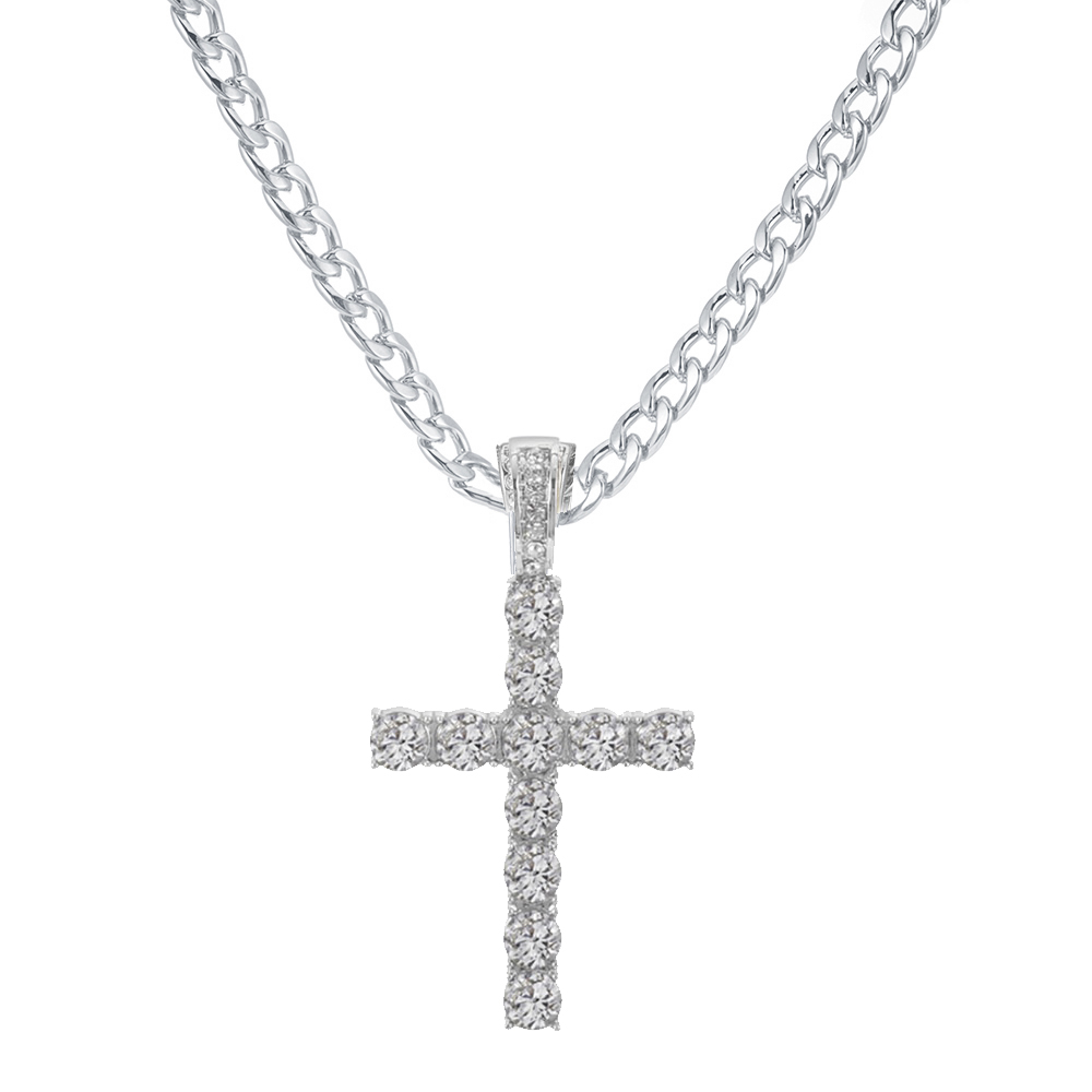 16mm Hip Hop Miami Cuban Link Chain Set Necklace +Watch+Bracelet Iced Out Shiny Trendy Stylish Jewelry For Women Men: MULTI