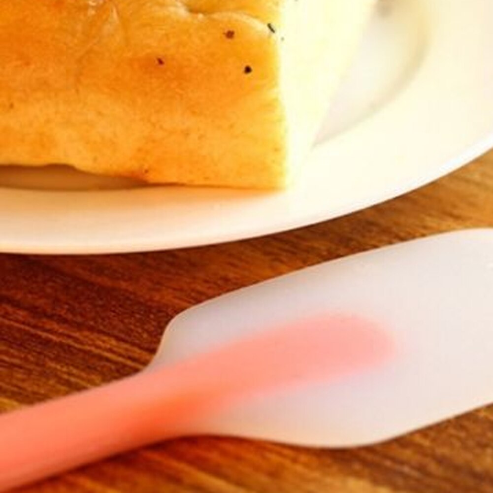 1PC Bunte Silikon Gebäck Spachtel Kuchen Creme Butter Silizium Spachtel 6 Farben