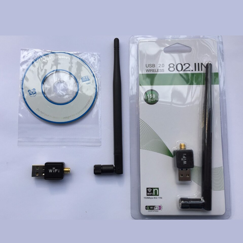 1PCS USB WiFi Adapter MTK7601 2.4G 802.11n 150Mbps For WIN Linux PC DVR Long Distance USB Wi-fi Receiver Ethernet Network Card